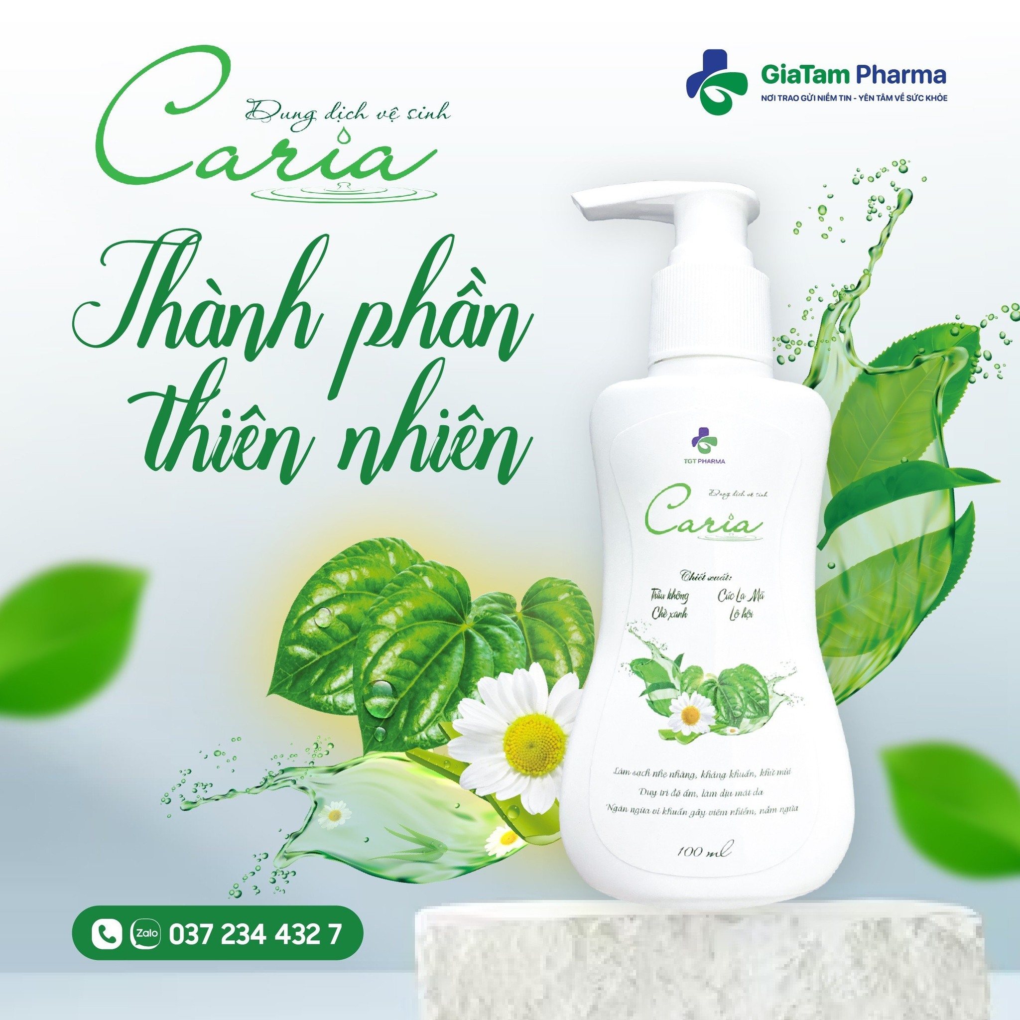 Caria dung dịch vệ sinh