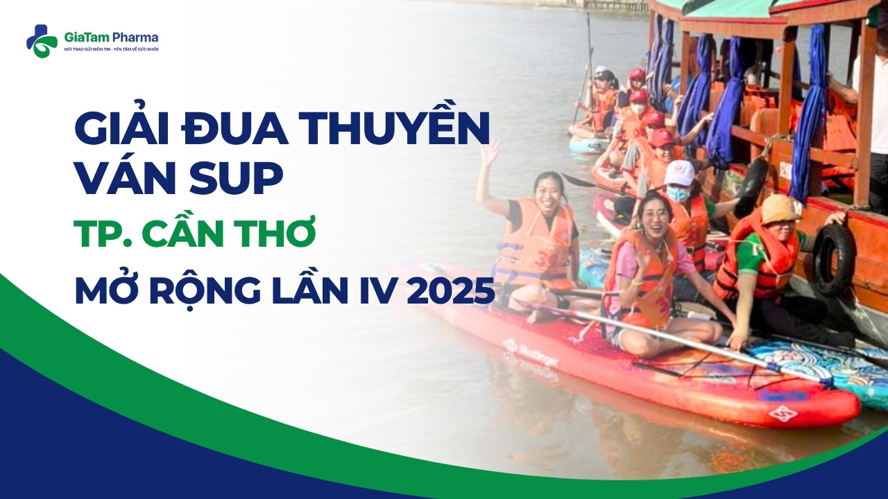 Giải đua thuyền ván SUP TP Cần Thơ mở rộng lần 4 2025